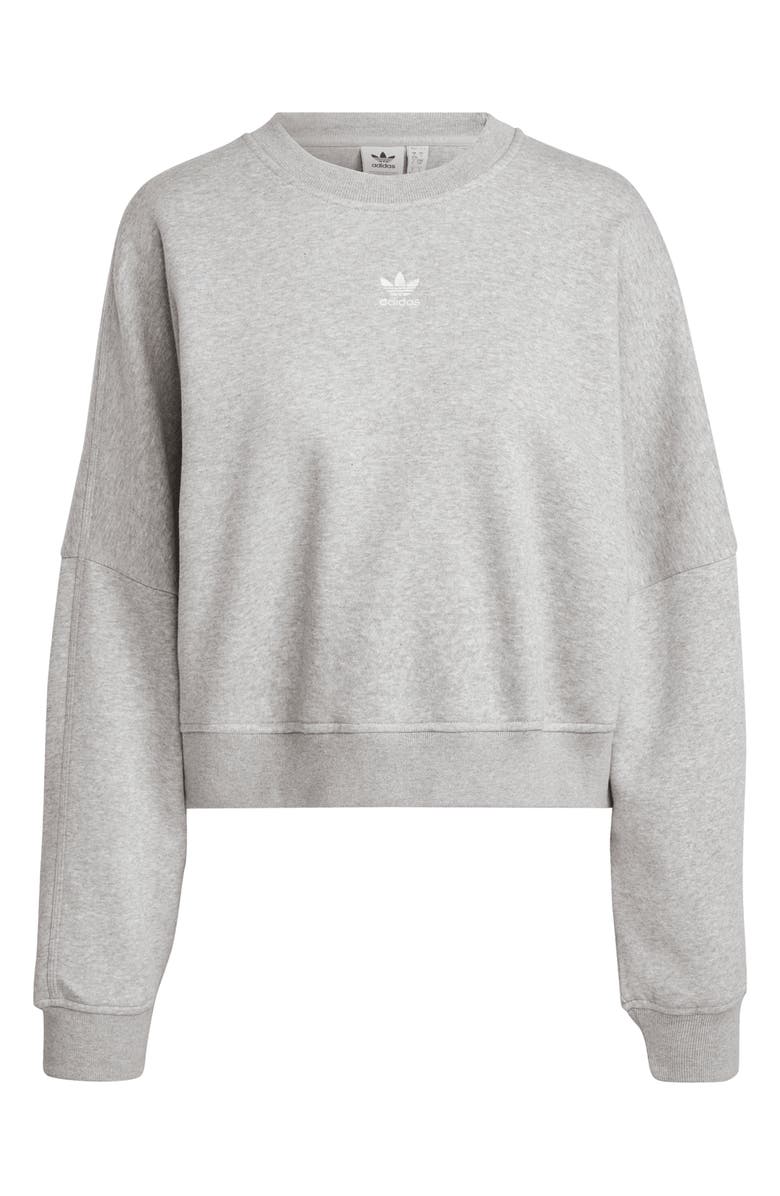 adidas Essentials Trefoil Fleece Sweatshirt, Alternate, color, 