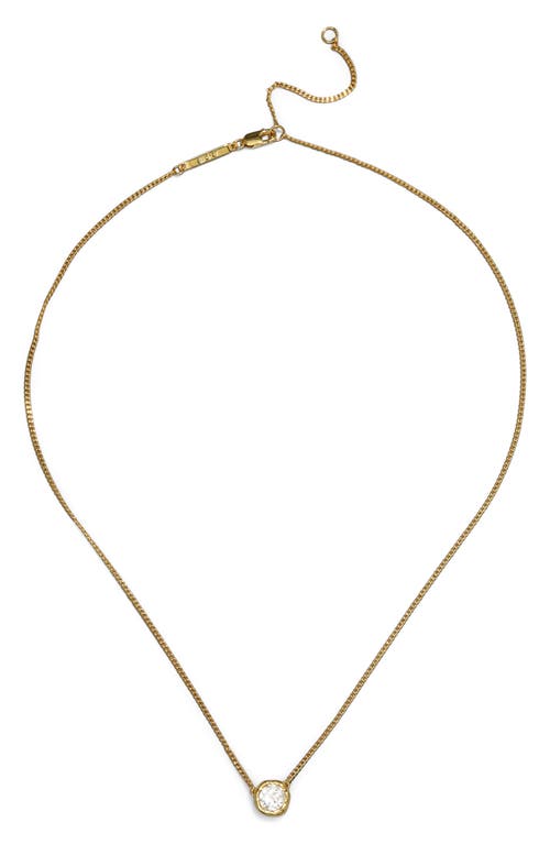 Alexis Bittar Asterales Solitaire Pendant Necklace In Gold