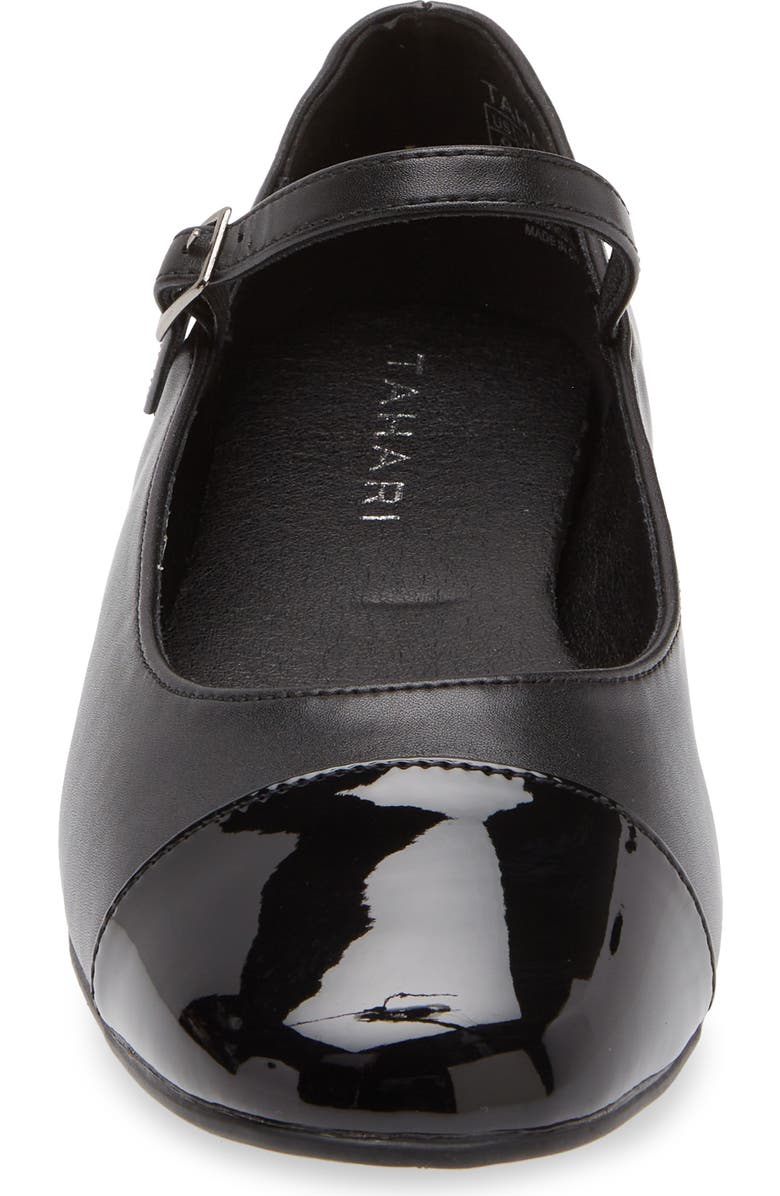 T Tahari Loft Cap Toe Mary Jane Flat, Alternate, color,
