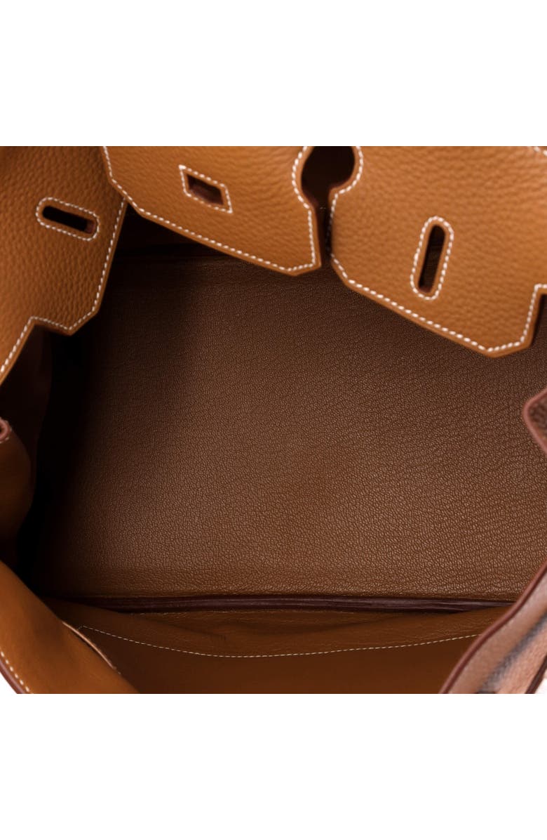 Pre-Owned Hermes Birkin Handbag Brown Togo with Palladium Hardware 35, Alternate, color, Gold