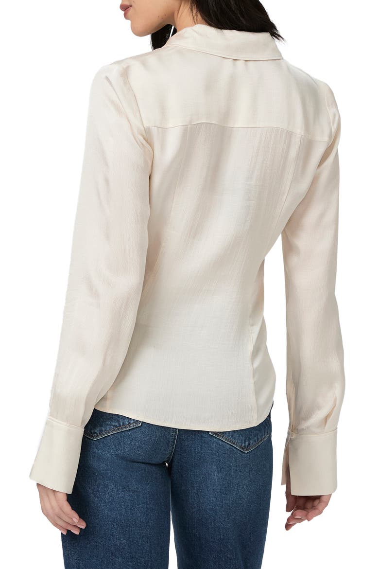 Nelly Button-Up Shirt, Alternate, color, LATTE FOAM