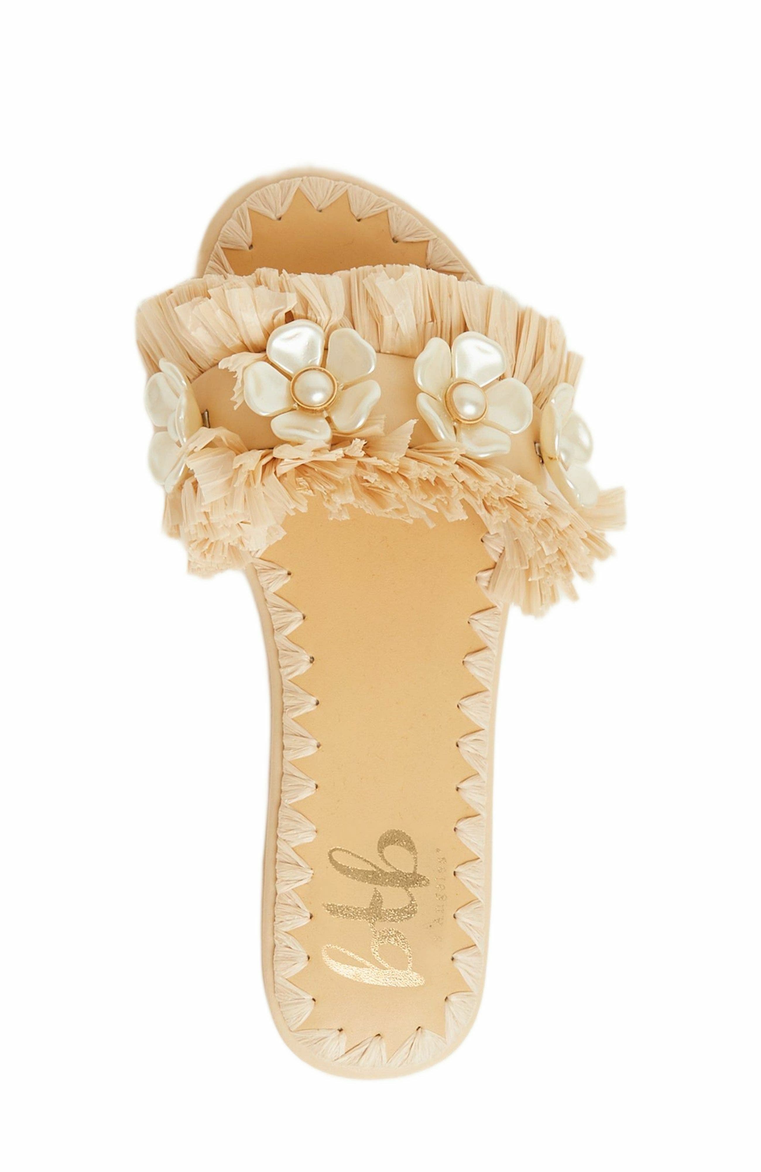 BTB Los Angeles BALI FLORAL SLIDE, Main, color, Nude