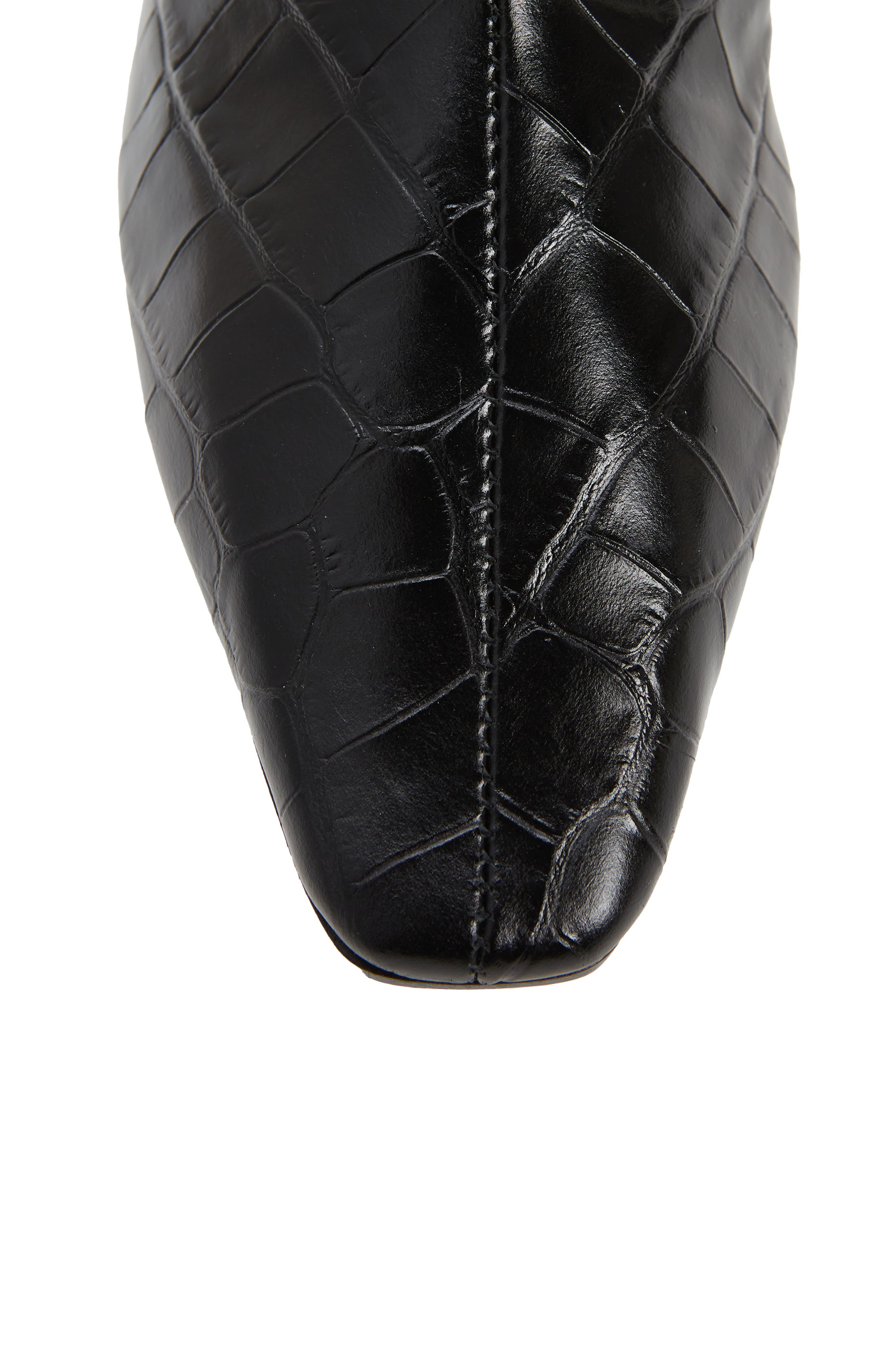 TOTEME The Wide Shaft Croc Embossed Tall Boot, Alternate, color, 