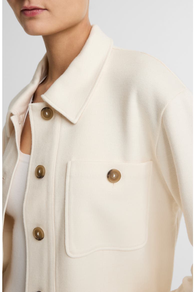 Ponte Knit Jacket, Alternate, color, OFF WHITE