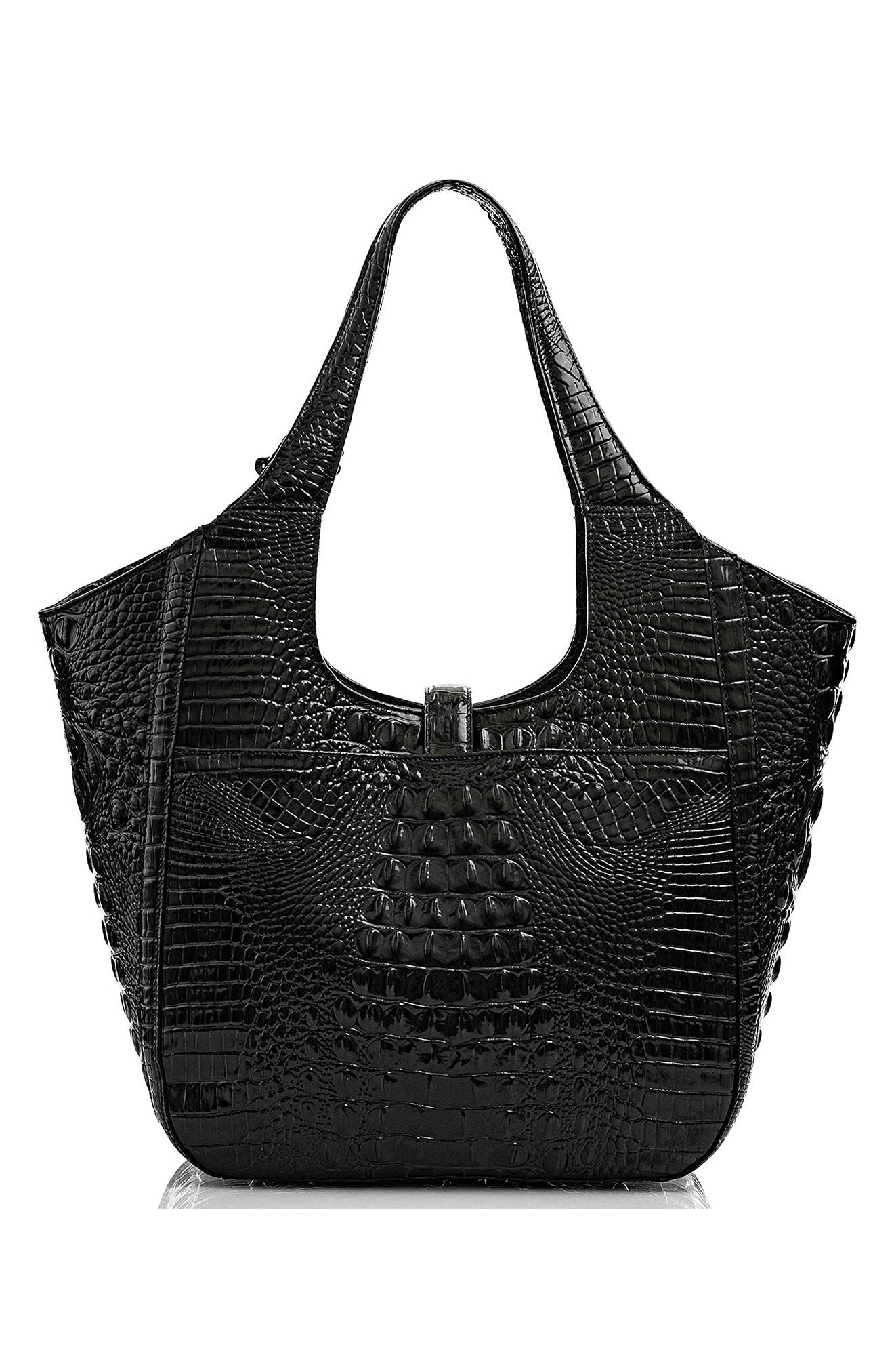 Brahmin Carla Croc Embossed Leather Tote, Alternate, color, 