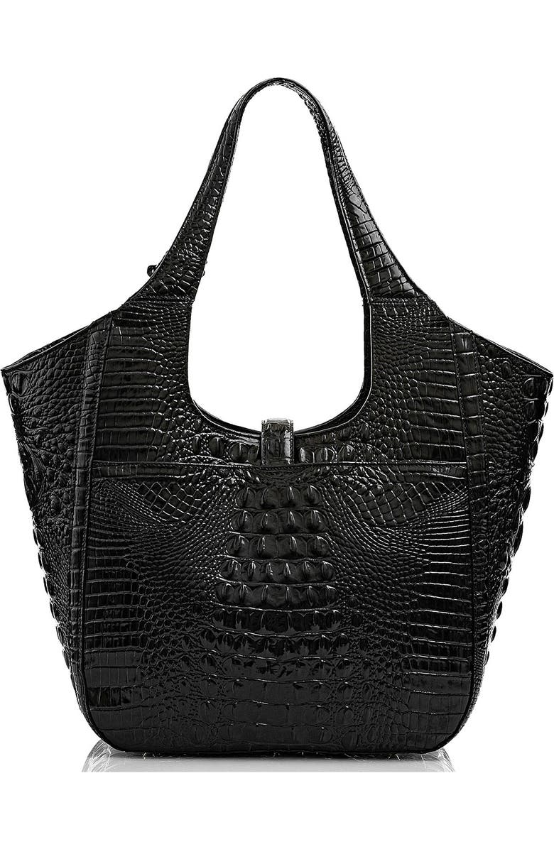 Brahmin Carla Croc Embossed Leather Tote, Alternate, color,