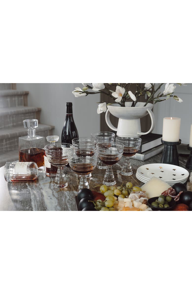 House of Revelry Fluted Goblet Set of Four, Alternate, color, NO COLOR