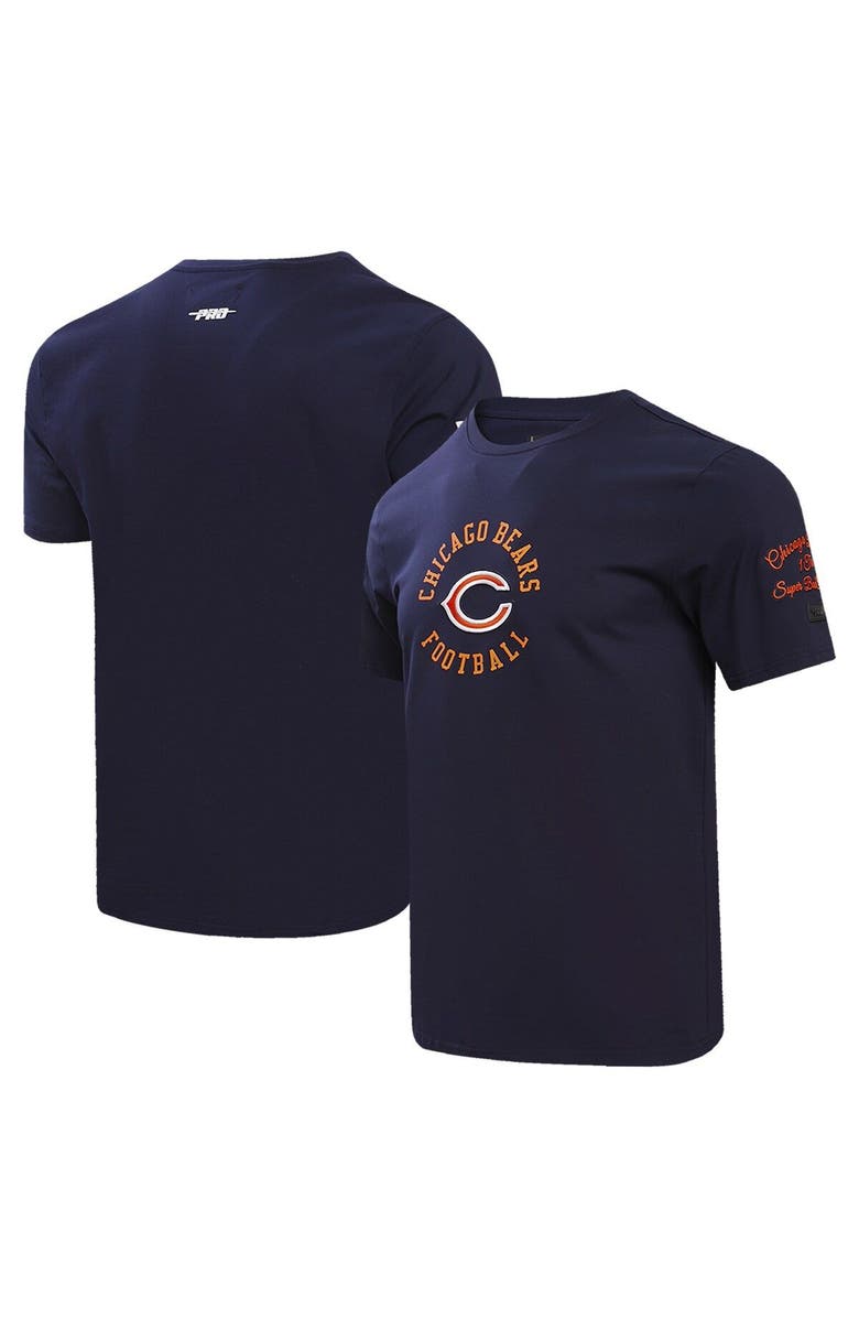 PRO STANDARD Men's Pro Standard Navy Chicago Bears Hybrid T-Shirt, Main, color, Navy