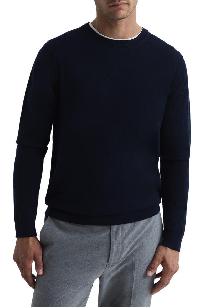 Wessex Wool Sweater, Main, color, NAVY