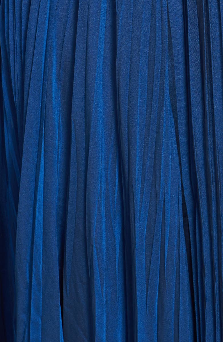 La Femme Strapless Sweetheart Chiffon Gown, Alternate, color, 