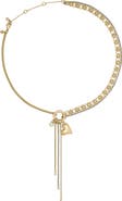 Kate Spade New York chain reaction asymmetric necklace