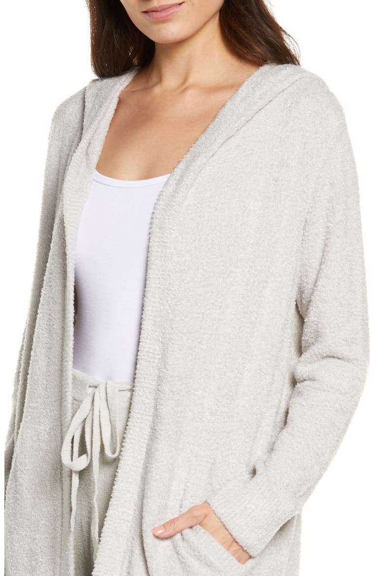 CozyChic™ Long Hooded Cardigan, Alternate, color, OYSTER