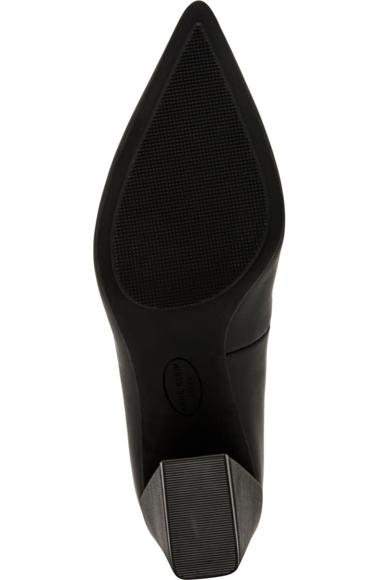 Anne Klein Relena Pointed Toe Pump, Alternate, color, Black Leather