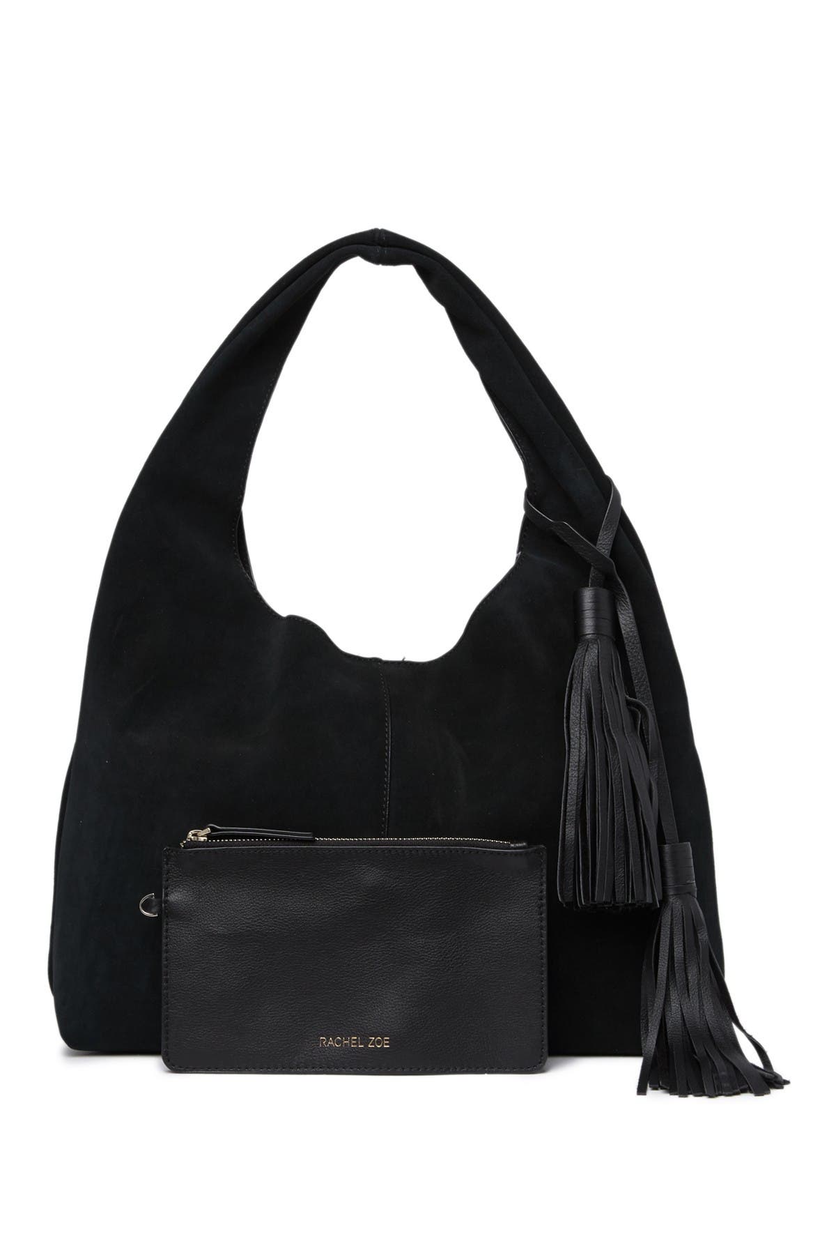 Rachel Zoe Mitchel Suede Hobo Bag, Main, color, 