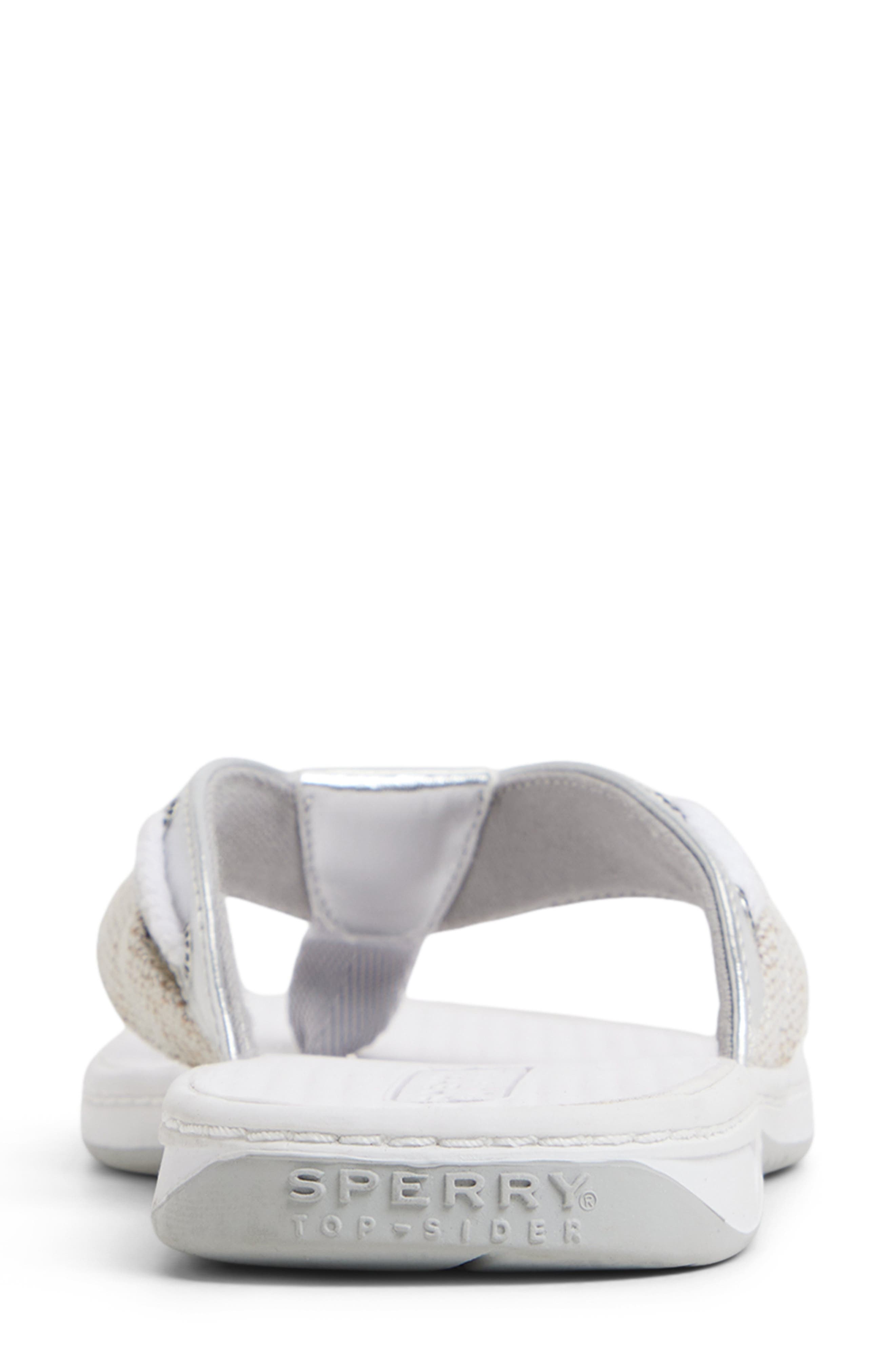 Sperry Sable Fish Flip Flop, Alternate, color, Silver