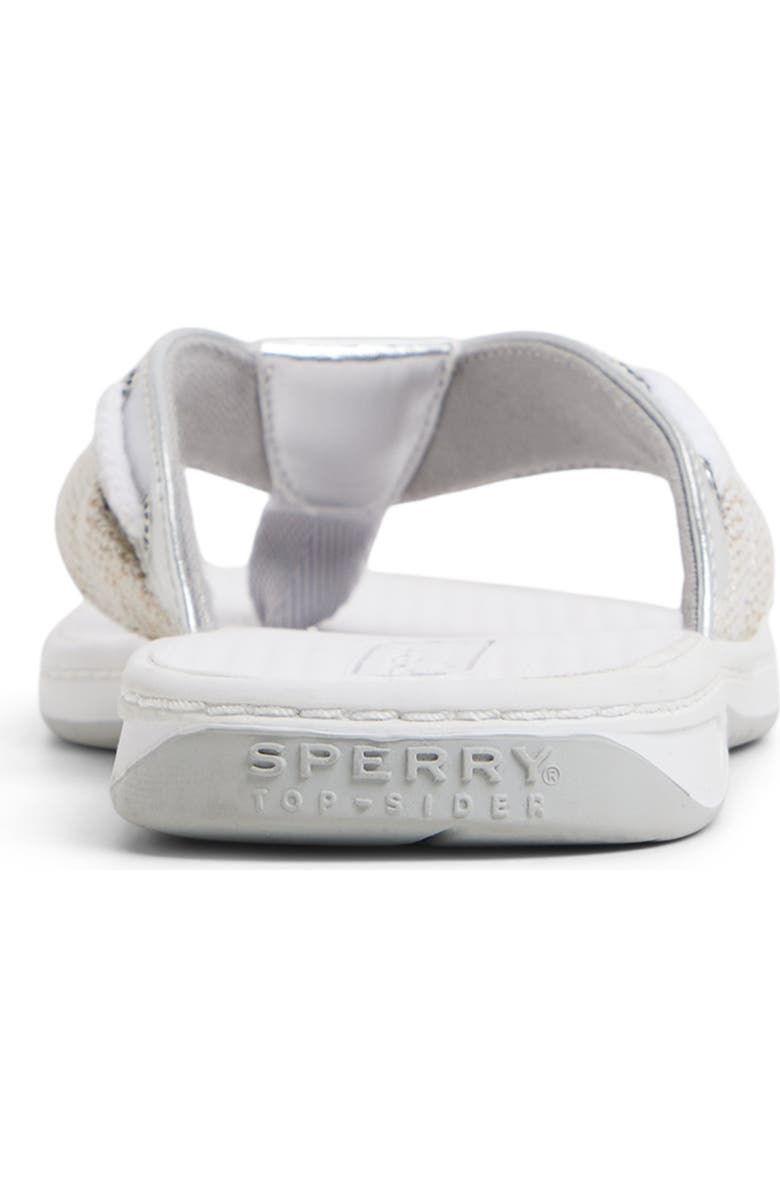 Sperry Sable Fish Flip Flop, Alternate, color, Silver