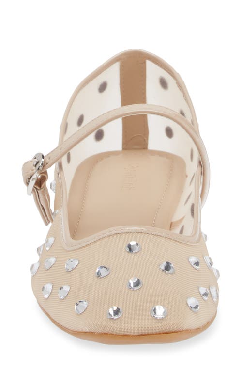 Open Edit Desi Mary Jane Flat In Beige Sand