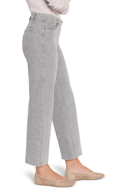 Nic + Zoe Nic+zoe Recess Straight Leg Ankle Knit Jeans In Silver
