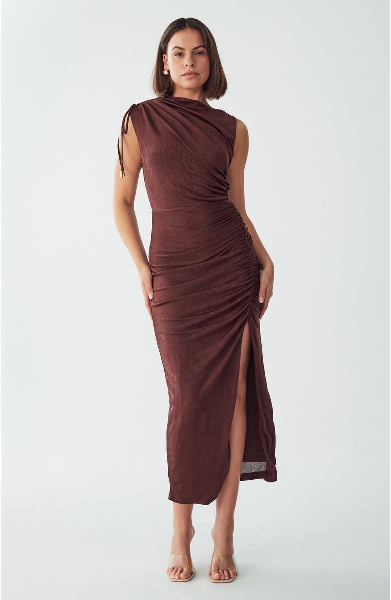 BWLDR Eternity Dress, Main, color, Chocolate