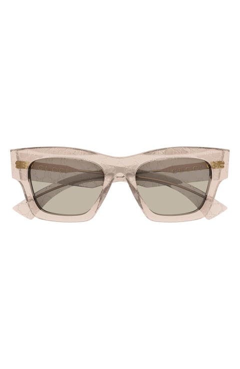 52mm Rectangular Sunglasses