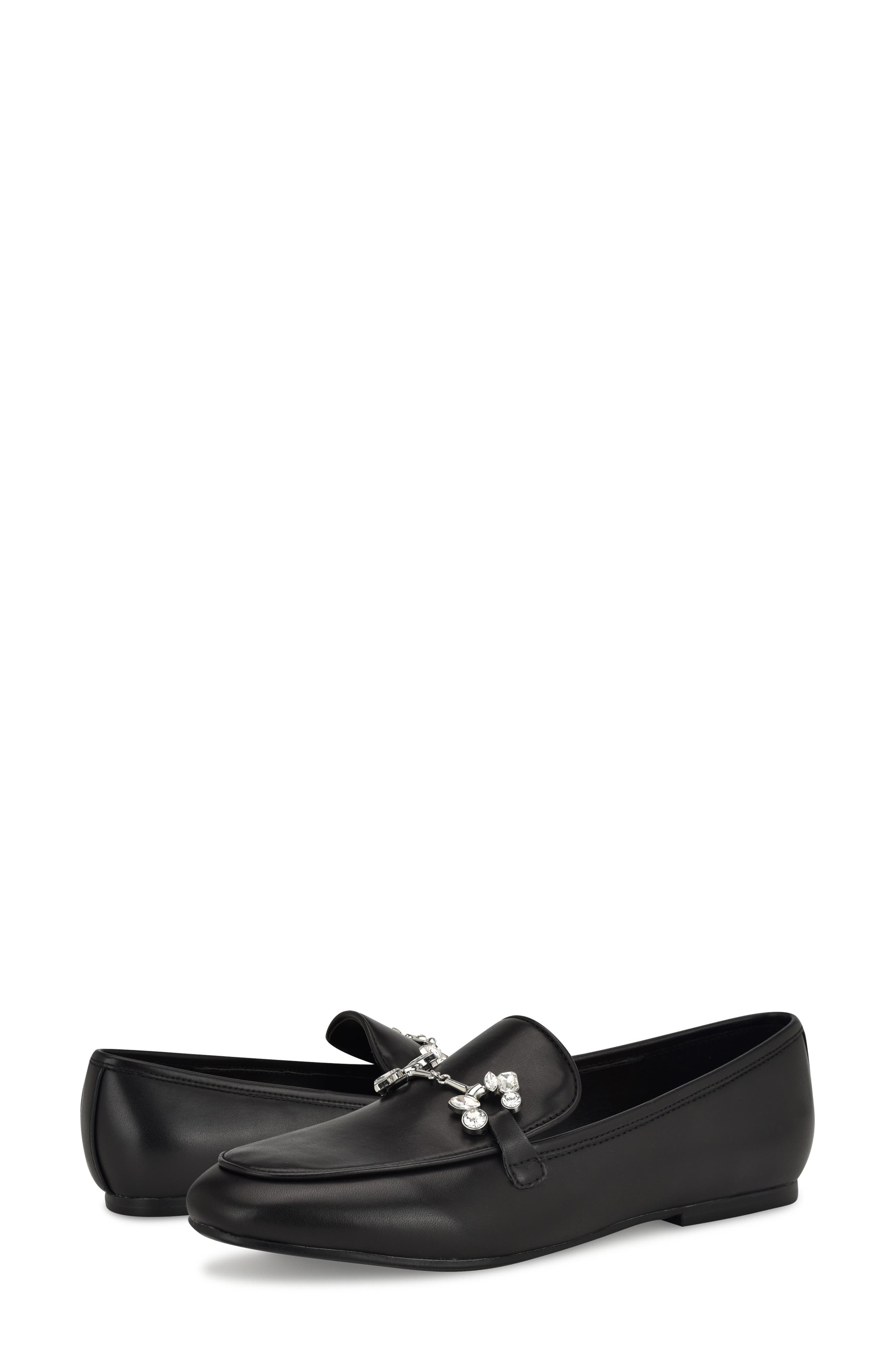 Nine West Bennit Bit Loafer, Alternate, color, Black Leather