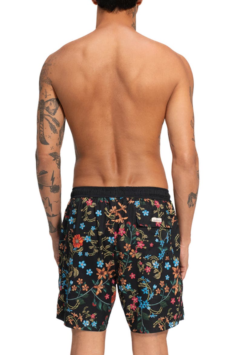 Joe Swim Trunks, Alternate, color, BROWN MULTI
