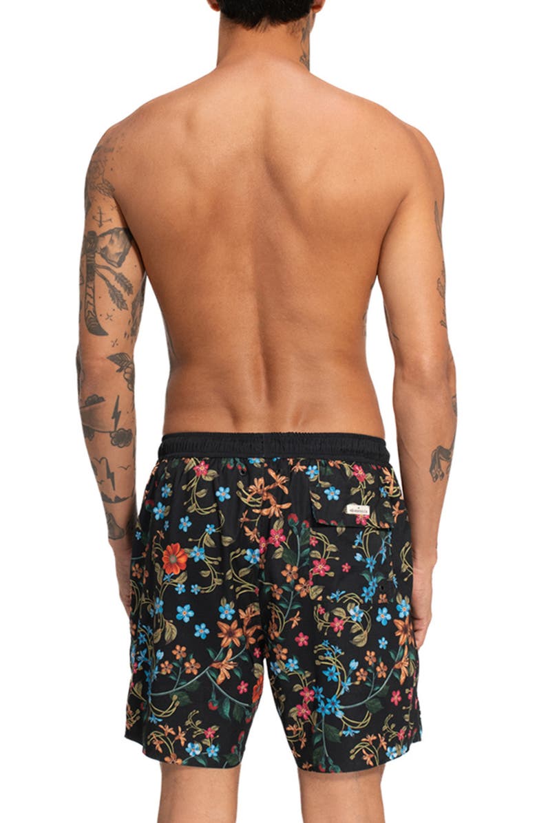 Agua Bendita Joe Swim Trunks, Alternate, color, Brown Multi