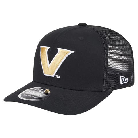 Men's New Era Black Vanderbilt Commodores Primary 9SEVENTY Trucker Stretch-Snap Hat