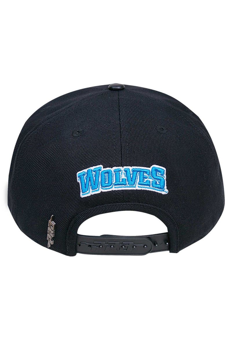 Men's Pro Standard Black Cheyney Wolves Arch Over Logo Evergreen Snapback Hat, Alternate, color, Black