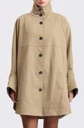 Avec Les Filles Batwing Sleeve Trench Coat