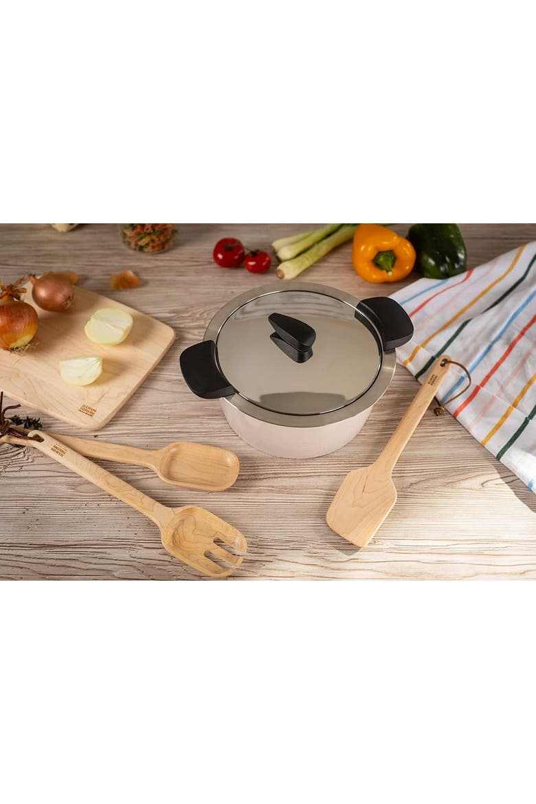 Hotpan Stainless Steel Cooking Pot with Insulated Bowl, 2.1-Quart, Alternate, color, Sand