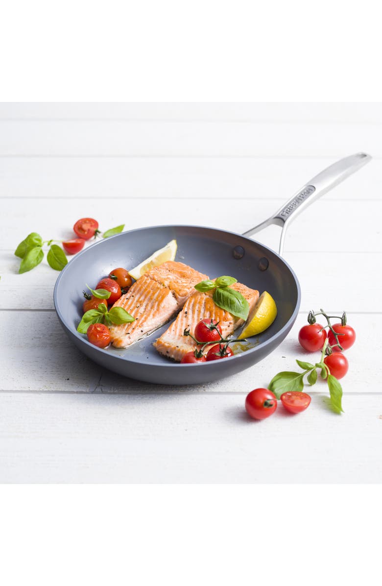 GreenPan Paris 10-Inch Anodized Aluminum Ceramic Nonstick Frying Pan, Alternate, color, Grey