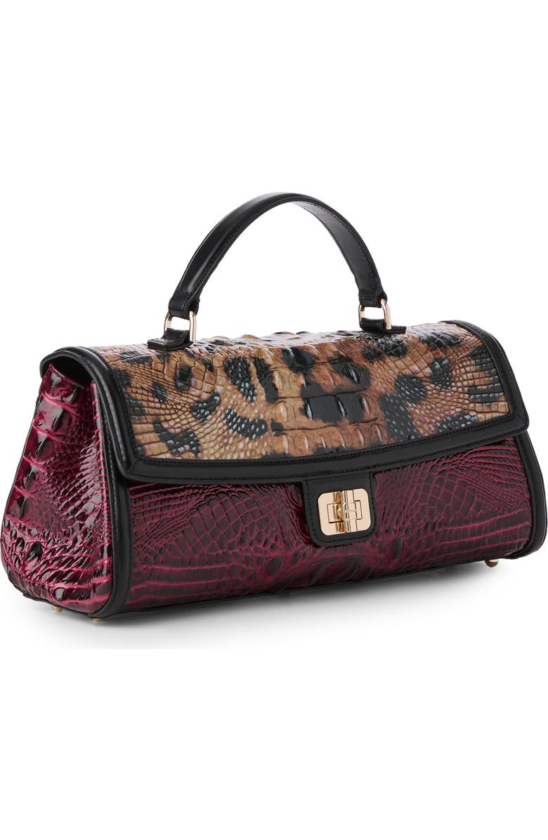 Brahmin Dayan Croc Embossed Leather Top Handle Bag, Alternate, color,