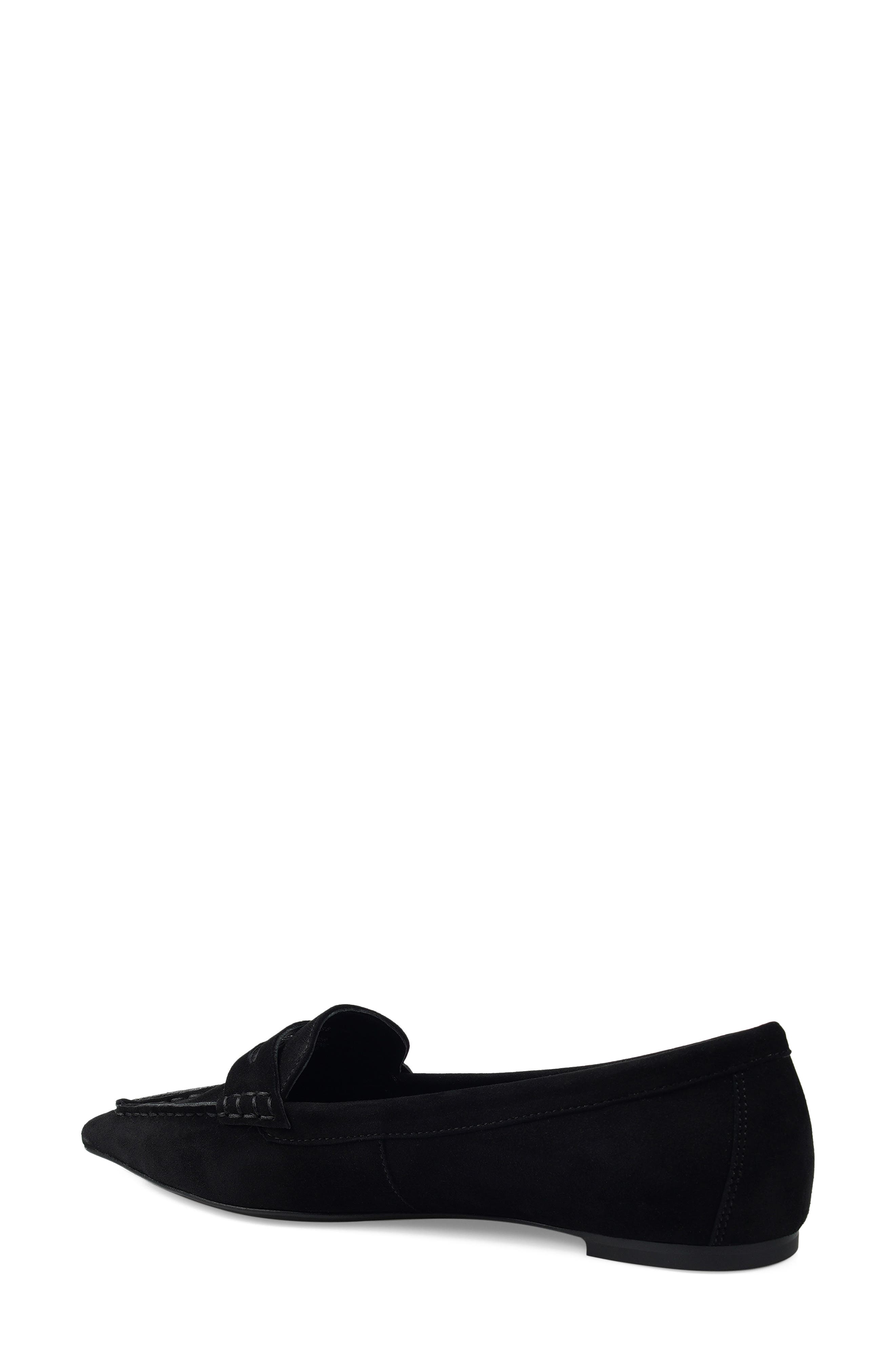 Arlot Leather Loafer, Alternate, color, BLACK SUEDE