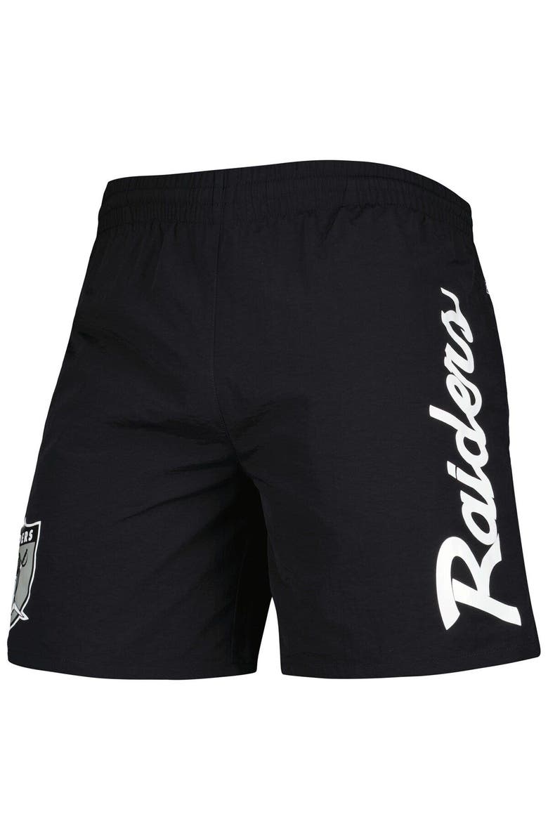 Mitchell & Ness Men's Mitchell & Ness Black Las Vegas Raiders Team Essentials Nylon Shorts, Alternate, color, 