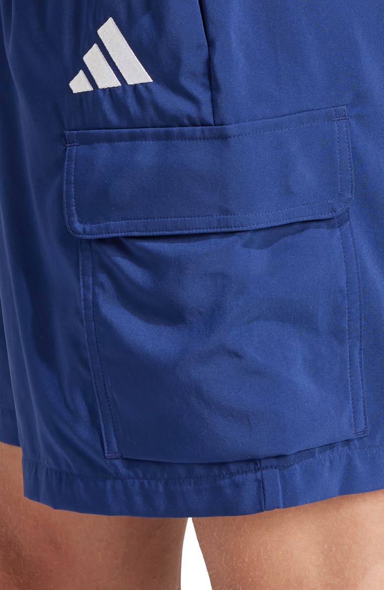 adidas Chelsea Cargo Shorts, Alternate, color, Dark Blue/ White