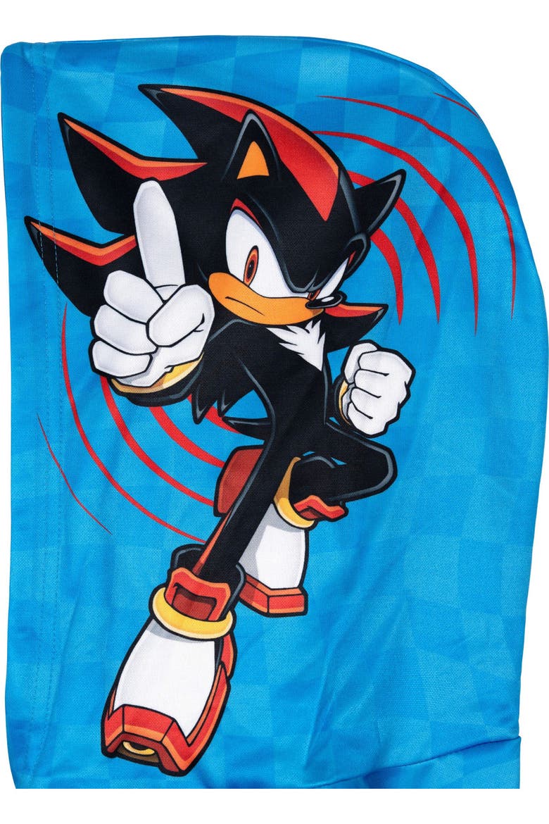 Sonic the Hedgehog Fleece Hooded Sweatshirt, Alternate, color, Sonic Shadow Blue