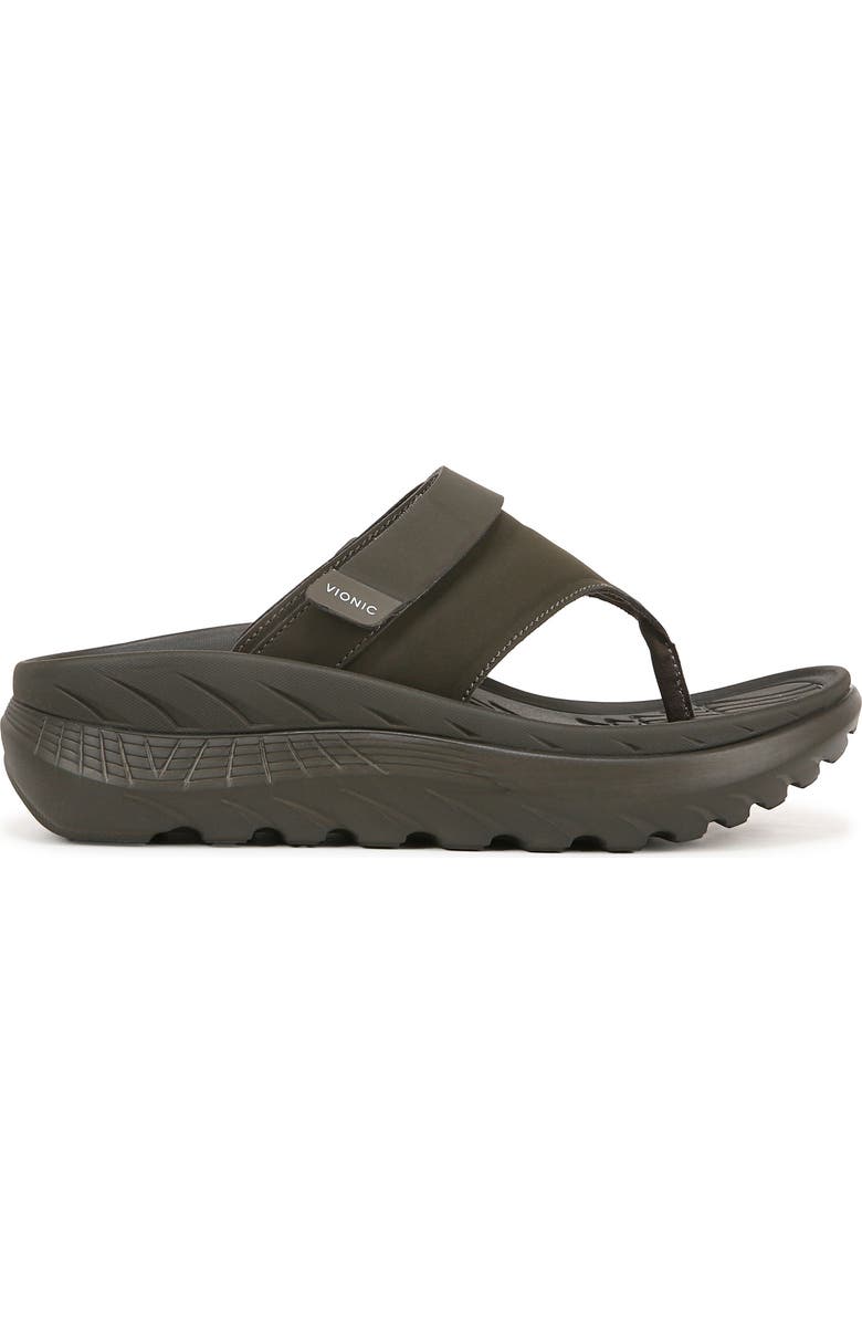 Vionic Restore II Flip Flop, Alternate, color, Dk Khaki Pu Nubuck