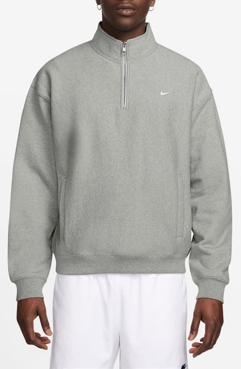 Solo Swoosh Fleece Quarter Zip Pullover