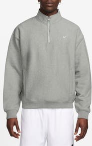 Nike Solo Swoosh Fleece Quarter Zip Pullover