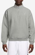 Nike Solo Swoosh Fleece Quarter Zip Pullover