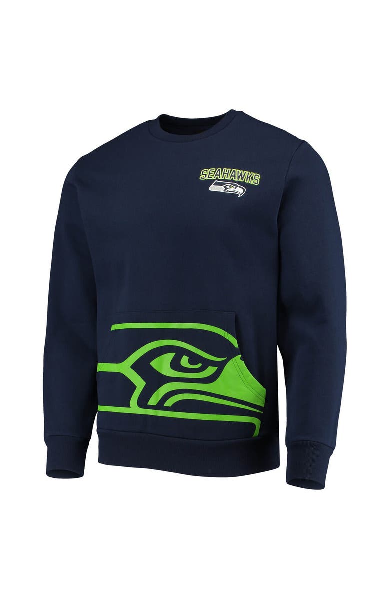 FOCO Men's FOCO College Navy Seattle Seahawks Pocket Pullover Sweater, Alternate, color, 