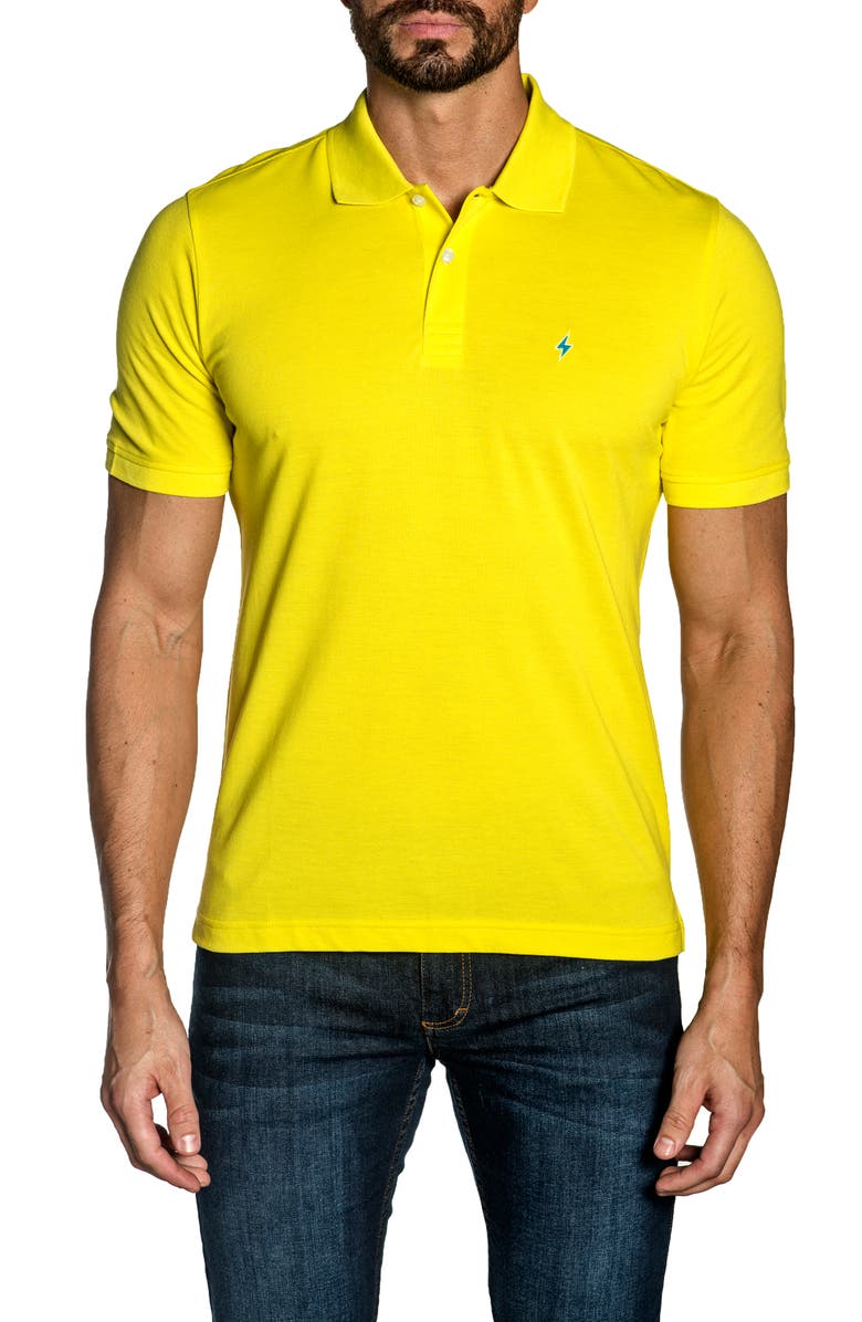 Jared Lang Cotton Knit Polo, Main, color,