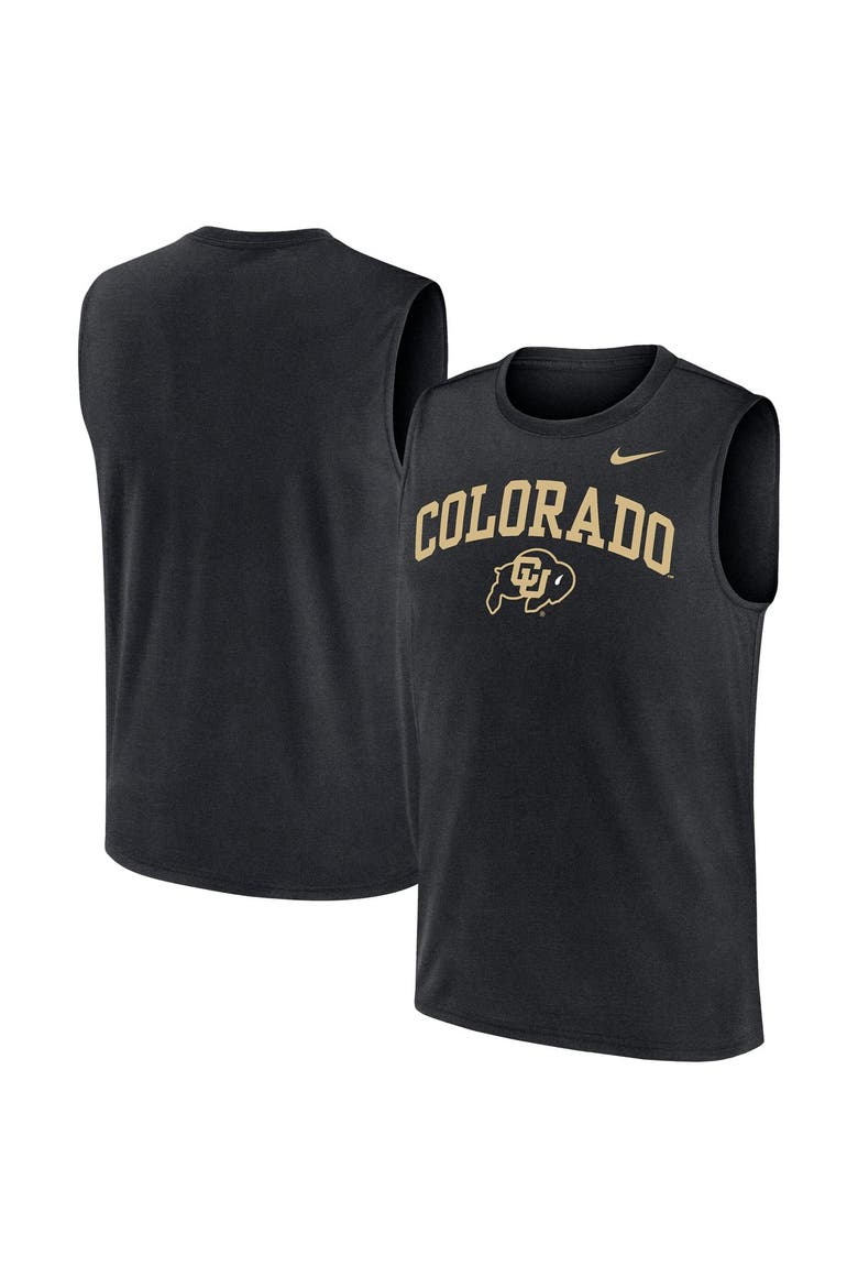 Men's Nike  Black Colorado Buffaloes Legend Dri-FIT Tank Top, Main, color, Black