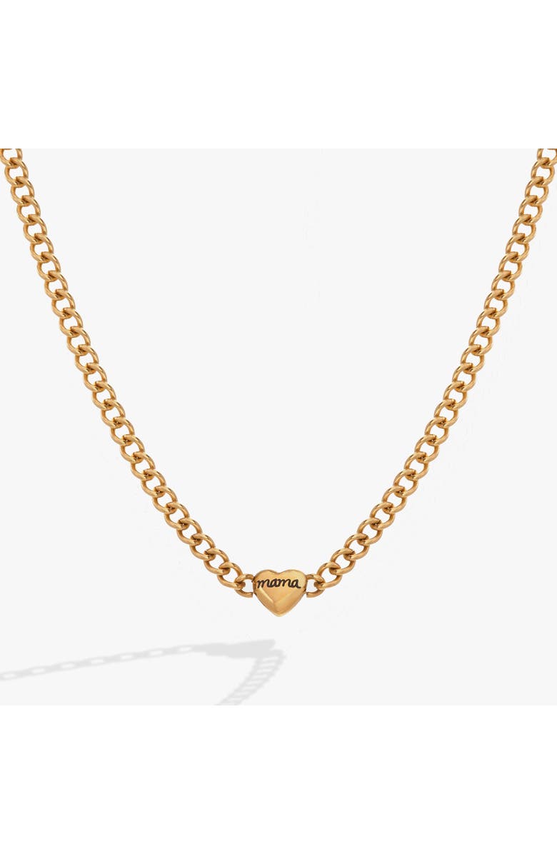 Alex and Ani Mama Curb Chain Necklace, Main, color, 