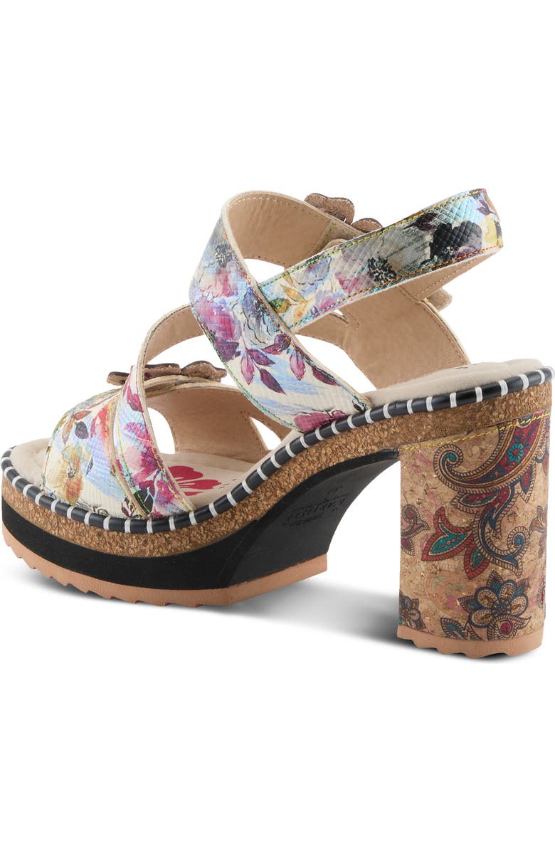 L'Artiste by Spring Step Escapartist Slingback Platform Sandal, Alternate, color, Plum Multi