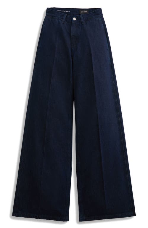 Ag Deven Ultra High Waist Wide Leg Trouser Jeans In Blue