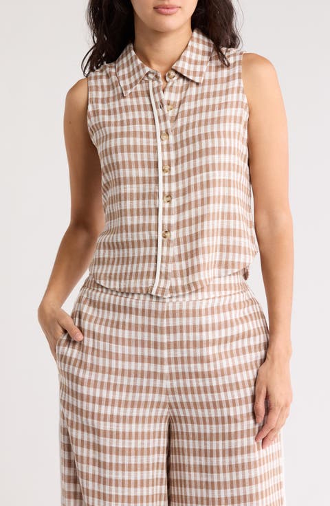 Fiji Sleeveless Button-Up Shirt