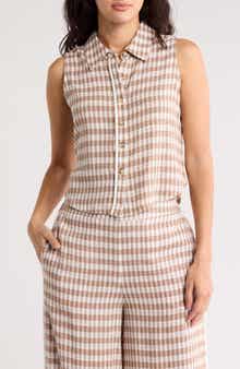 Love By Design Fiji Sleeveless Button-Up Shirt