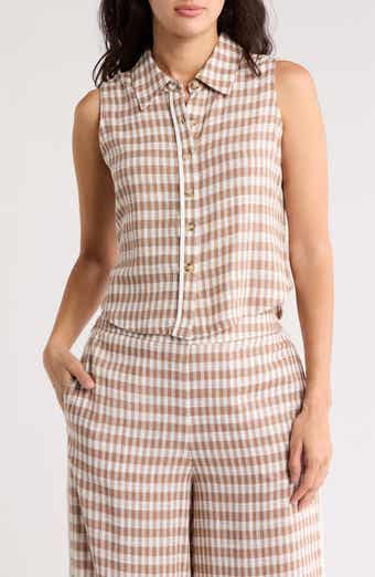 Love By Design Fiji Sleeveless Button-Up Shirt